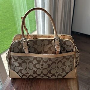 Top handle vintage coach bag